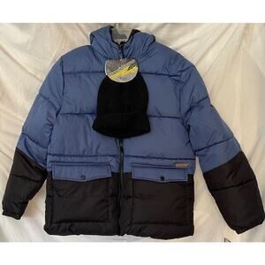 iXtreme Extreme Challenge Puffer Coat Boy's Large Hood Hat Lined Kids Jacket NEW